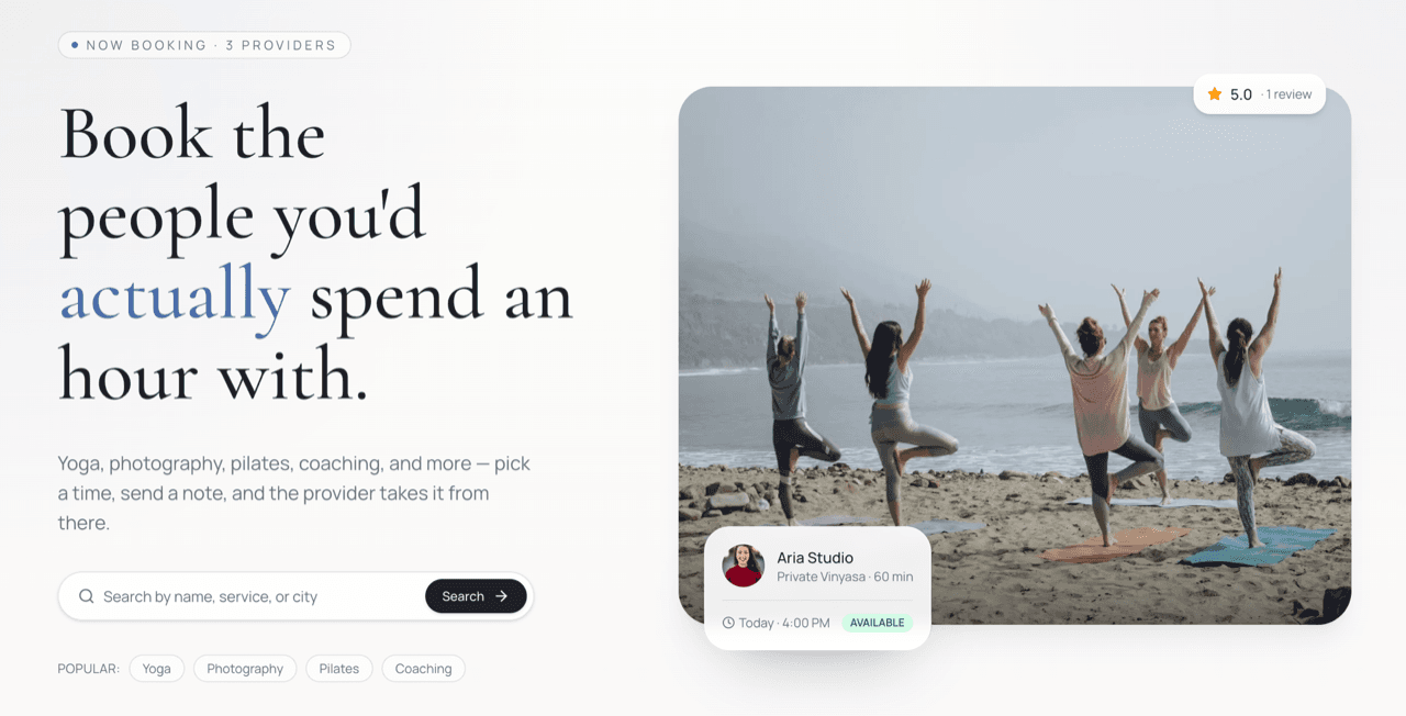 Booking Marketplace cover